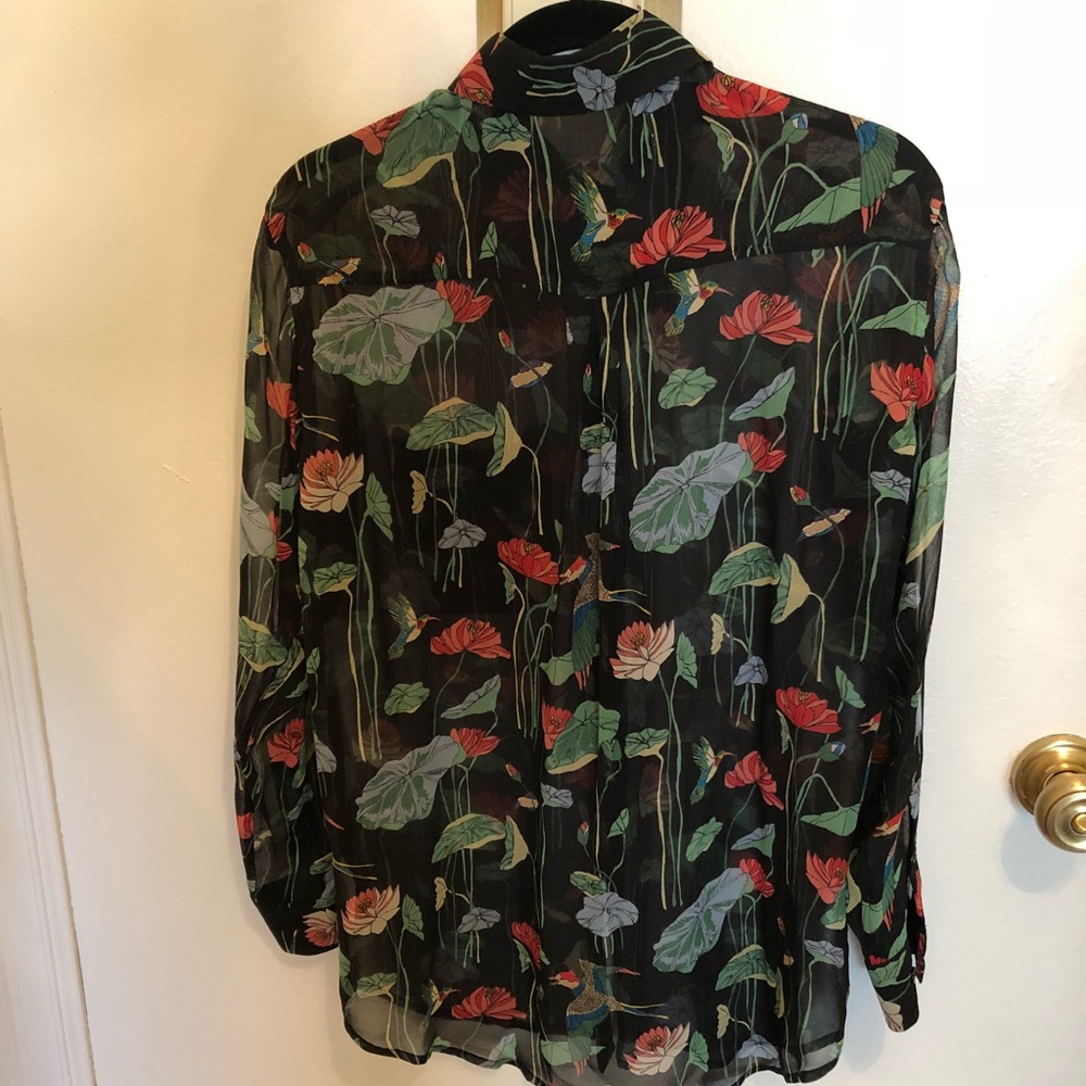 Equipment long silk blouse/shirt